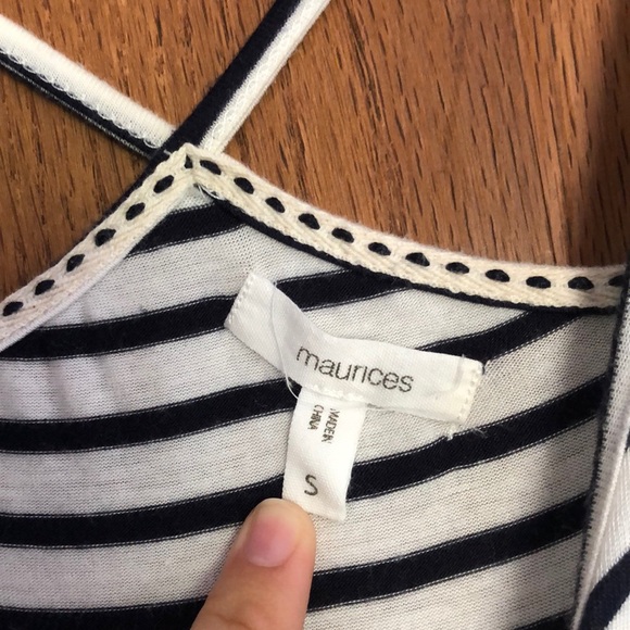 Striped top with lace bottom - Picture 3 of 3